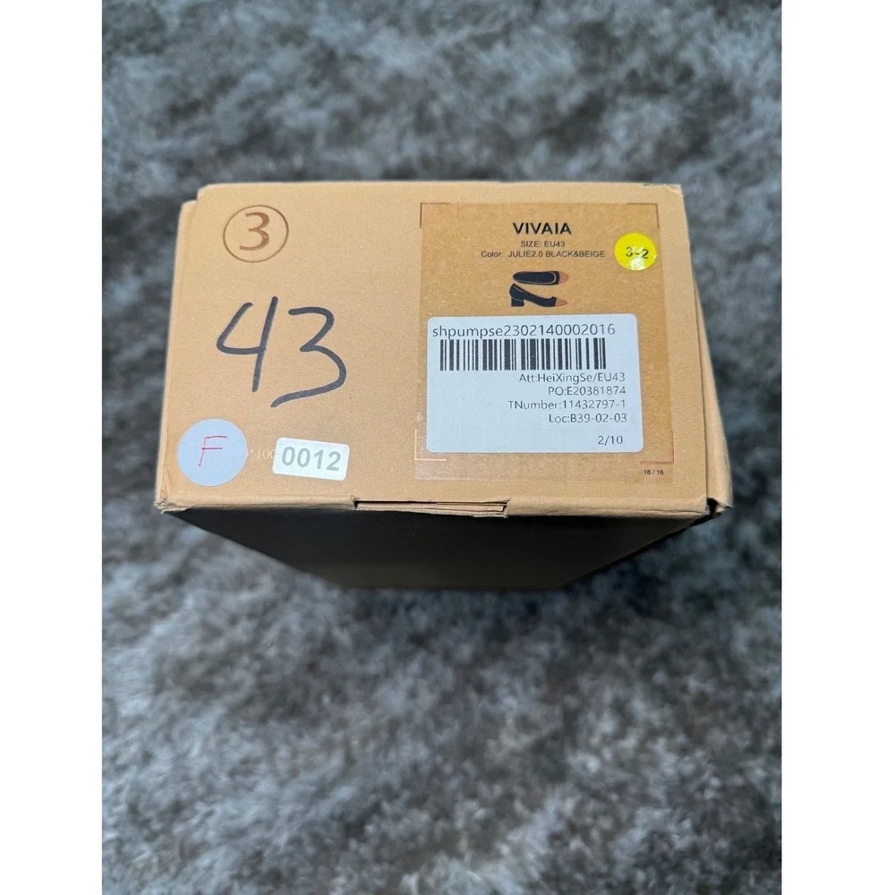 VIVAIA‎ Almond-Toe Chunky Heels (Julie Pro) – EU 43 / US 11